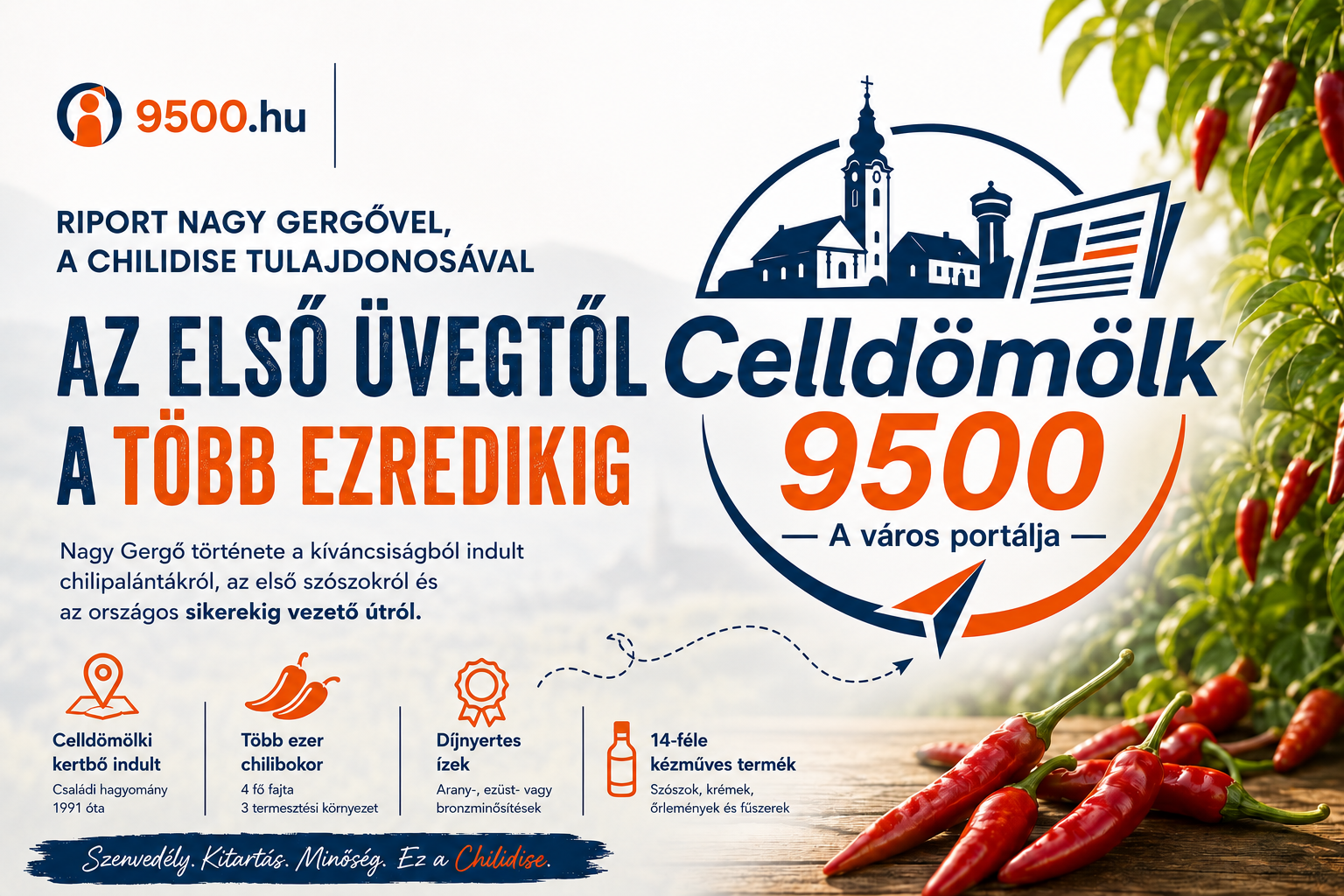 Chilidise a 9500.hu sajtómegjelenésében