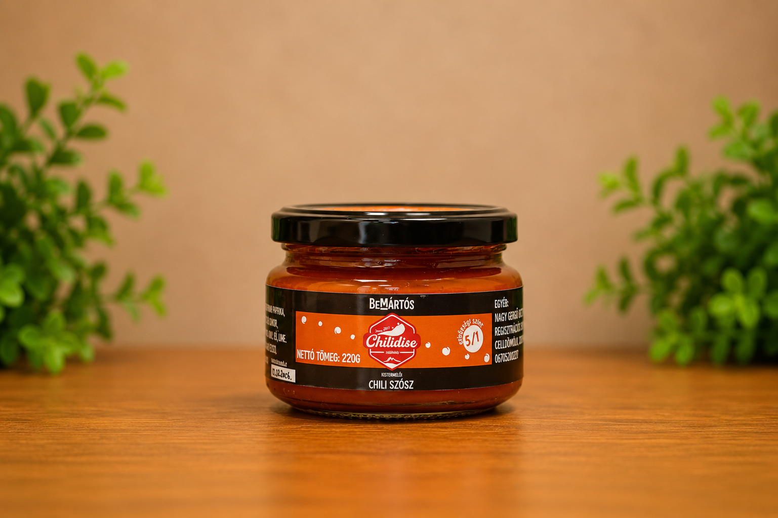 Bemártós mártogatós chili szósz üveg