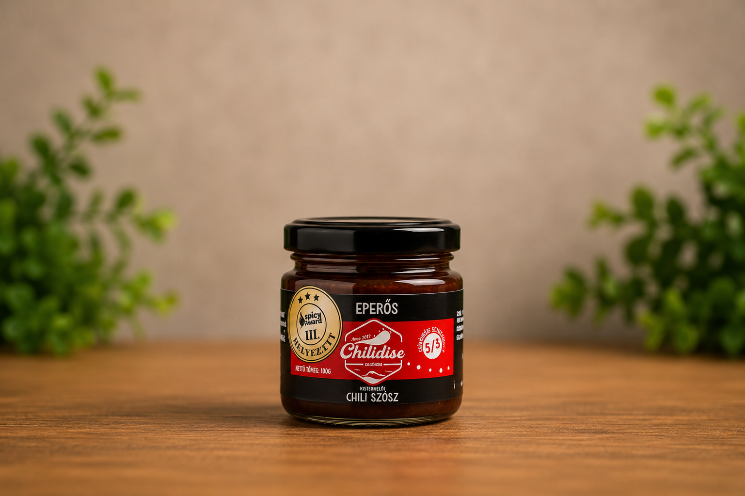 Eperős chili szósz üveg